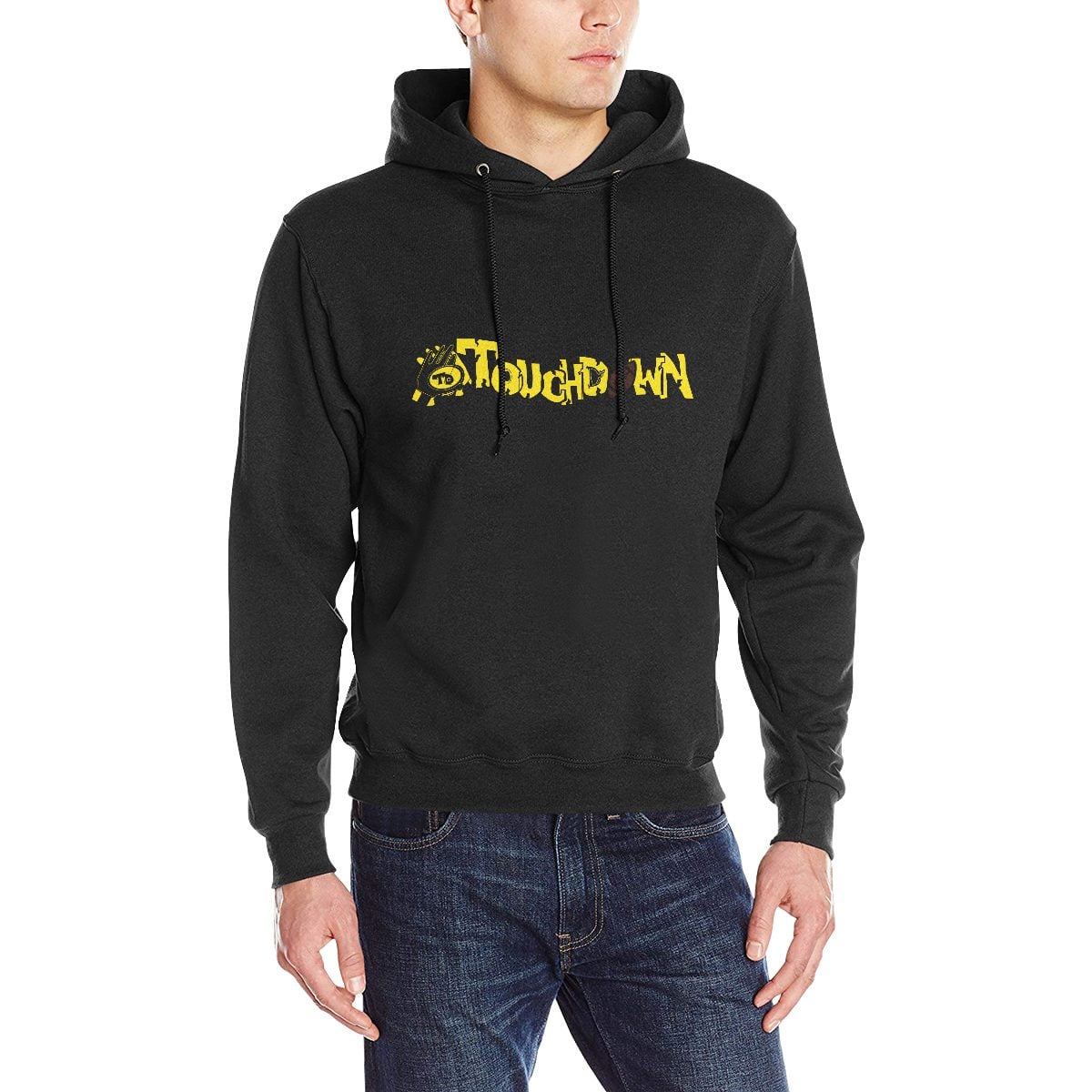 Touchdown Yellow NB Men's Classic Hoodie (Model H17) - CoNeair Designs